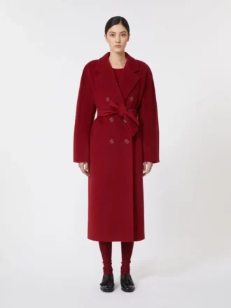 101801 Icon Coat、ダークレッド