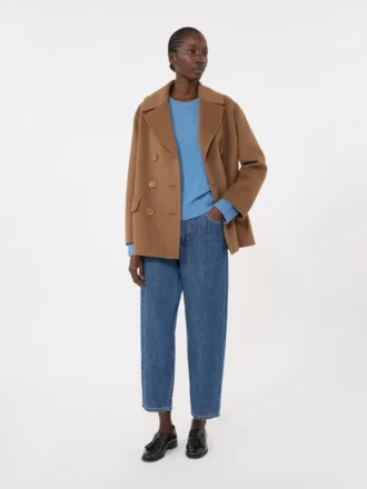 パッチディテールのウール＆カシミアセーター、アヴィオ