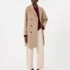 ウール＆カシミヤ混紡セーター、ラズベリー
