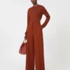 カシミヤ糸のセーター、テラコッタ カシミヤ糸のセーター、テラコッタ