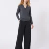 ウール&カシミアセーター、ダークグレー ウール&カシミアセーター、ダークグレー