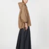 撥水タフタジャケット、キャメル