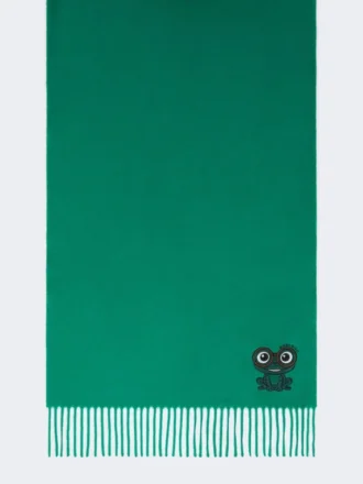 ウール＆カシミア ストール、エメラルド