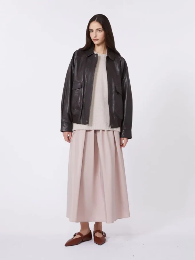 ロングタフタスカート、アンティークローズ