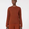 カシミヤ糸のセーター、テラコッタ カシミヤ糸のセーター、テラコッタ