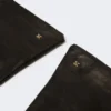 ロングナッパレザーグローブ、ブラック