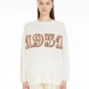ウールとカシミアのセーター、ホワイト ウールとカシミアのセーター、ホワイト