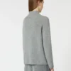 ウールとカシミヤ混紡のタートルネックセーター、ミディアムグレー ウールとカシミヤ混紡のタートルネックセーター、ミディアムグレー