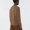 ボックスシルエットのウール&カシミアセーター、マッド ボックスシルエットのウール&カシミアセーター、マッド