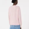 ウール&カシミアのベーシックセーター、ピンク ウール&カシミアのベーシックセーター、ピンク