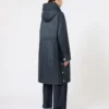 撥水加工キャンバス製パッド入りパーカー、ミッドナイトブルー 撥水加工キャンバス製パッド入りパーカー、ミッドナイトブルー