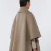 スカーフディテールのカシミアケープ、タウニーブロンズブラウン スカーフディテールのカシミアケープ、タウニーブロンズブラウン
