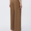 ウールギャバジンパンツ、キャメル