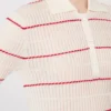 シルクとウールの混紡糸を使用したセーター、ホワイト