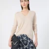 ウール&カシミアセーター、ベージュ ウール&カシミアセーター、ベージュ