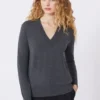 ウール&カシミアセーター、ダークグレー ウール&カシミアセーター、ダークグレー