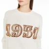 ウールとカシミアのセーター、ホワイト ウールとカシミアのセーター、ホワイト