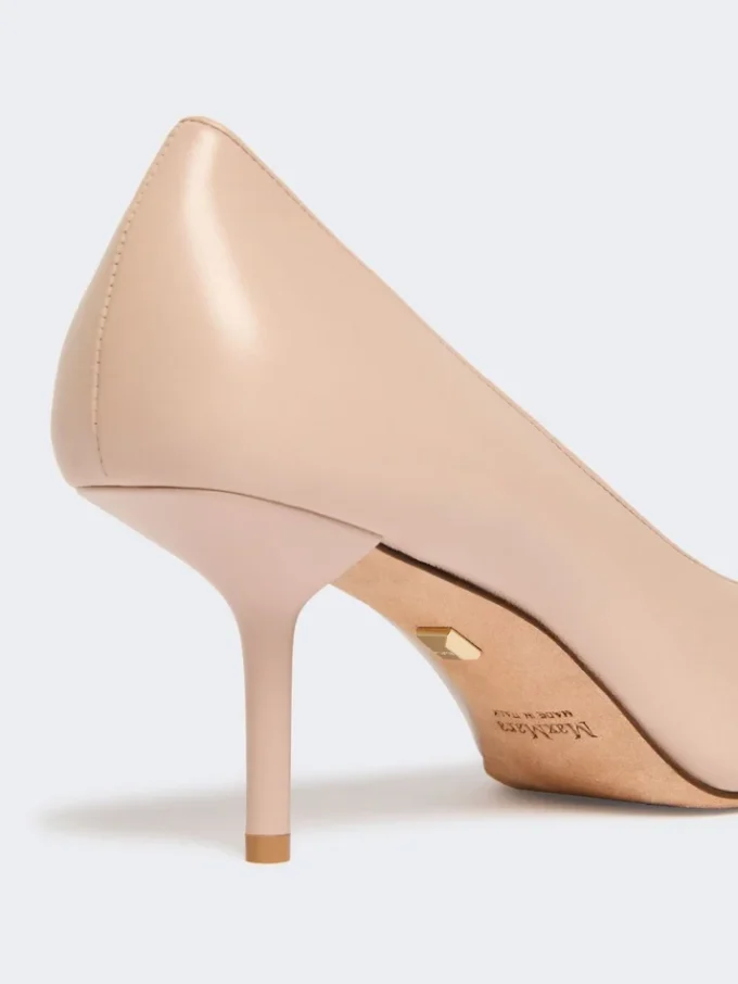 ナッパレザーのパンプス、ピンク ナッパレザーのパンプス、ピンク