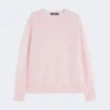 ウール&カシミアのベーシックセーター、ピンク ウール&カシミアのベーシックセーター、ピンク