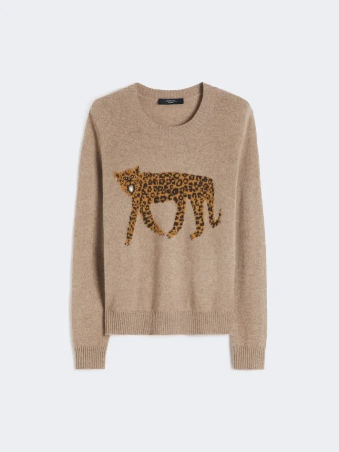インレイディテールのカシミアセーター、タートルドブ