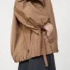 撥水タフタジャケット、キャメル