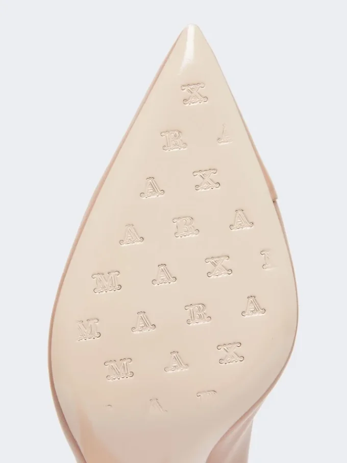 ナッパレザー製パンプス、パウダーカラー ナッパレザー製パンプス、パウダーカラー