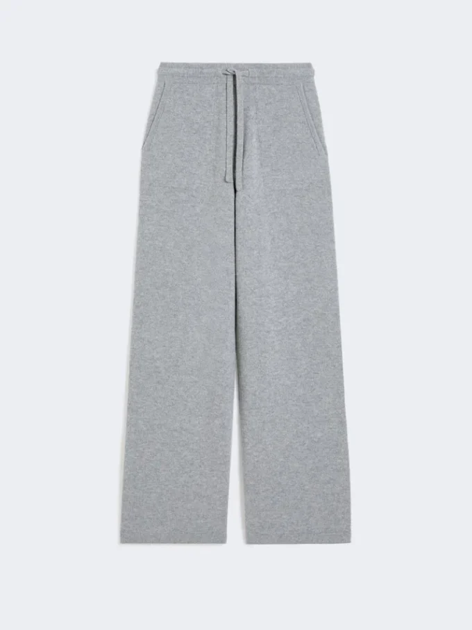 ウール&カシミアのパンツ、ミディアムグレー ウール&カシミアのパンツ、ミディアムグレー