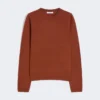 カシミヤ糸のセーター、テラコッタ カシミヤ糸のセーター、テラコッタ