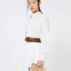 花柄のラフィア風パステッチーノバッグ(スモール)、ベージュ 花柄のラフィア風パステッチーノバッグ(スモール)、ベージュ