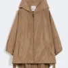 撥水タフタジャケット、キャメル