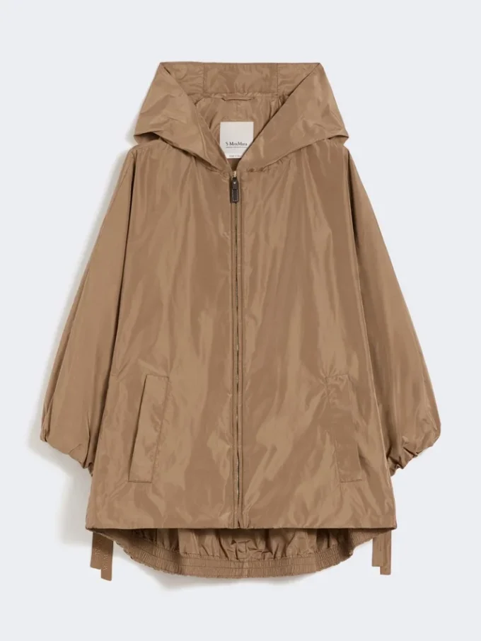 撥水タフタジャケット、キャメル