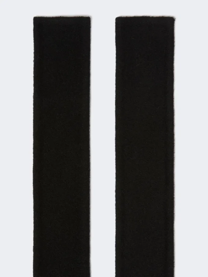 Pure Wool生地のベルト、ブラック