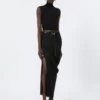 Sportmax モノグラム バックル付きベルト、ブラック Sportmax モノグラム バックル付きベルト、ブラック
