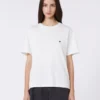 コットン製ベーシックTシャツ、オプティカルホワイト コットン製ベーシックTシャツ、オプティカルホワイト
