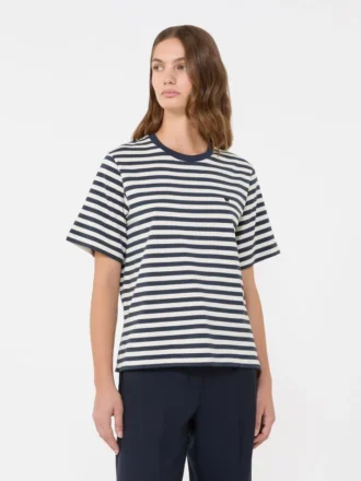 コットン製ベーシックTシャツ、エクリュ