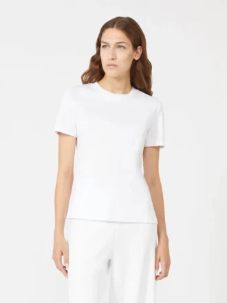 コットンTシャツ、オプティカルホワイト