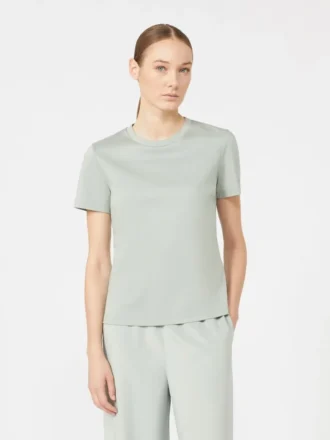 コットンTシャツ、パステルグリーン