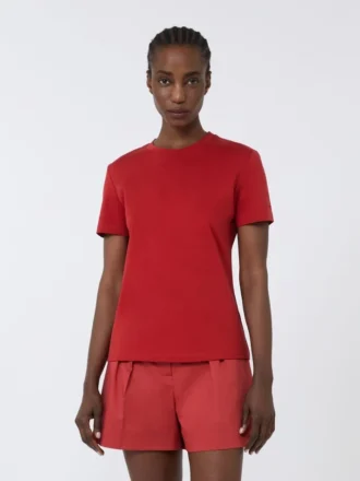 コットンTシャツ、レッド