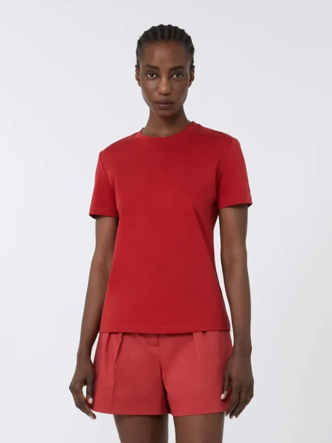 コットンTシャツ、レッド