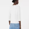 ストレッチコットンTシャツ、ホワイト ストレッチコットンTシャツ、ホワイト