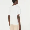 グラフィックプリント入りコットンTシャツ、ホワイト グラフィックプリント入りコットンTシャツ、ホワイト