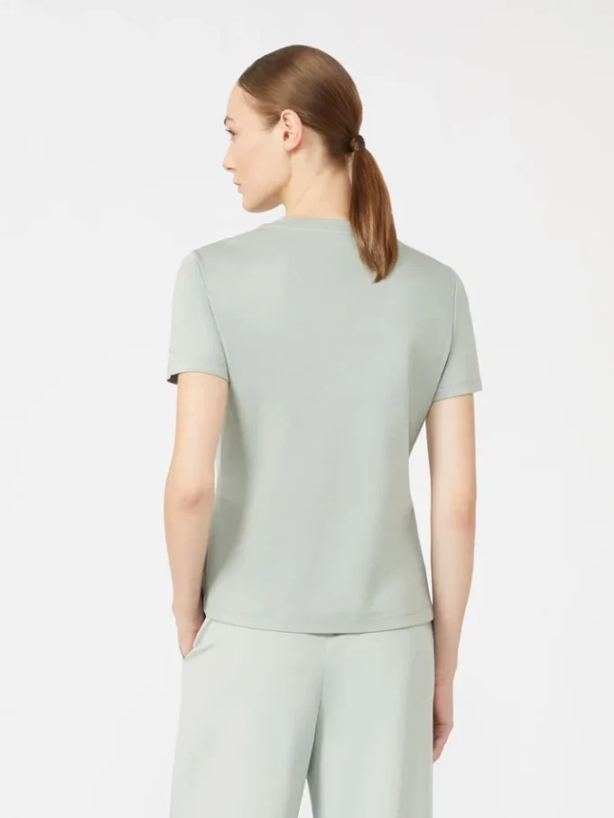 コットンTシャツ、パステルグリーン コットンTシャツ、パステルグリーン