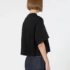 コットンTシャツ、ブラック コットンTシャツ、ブラック