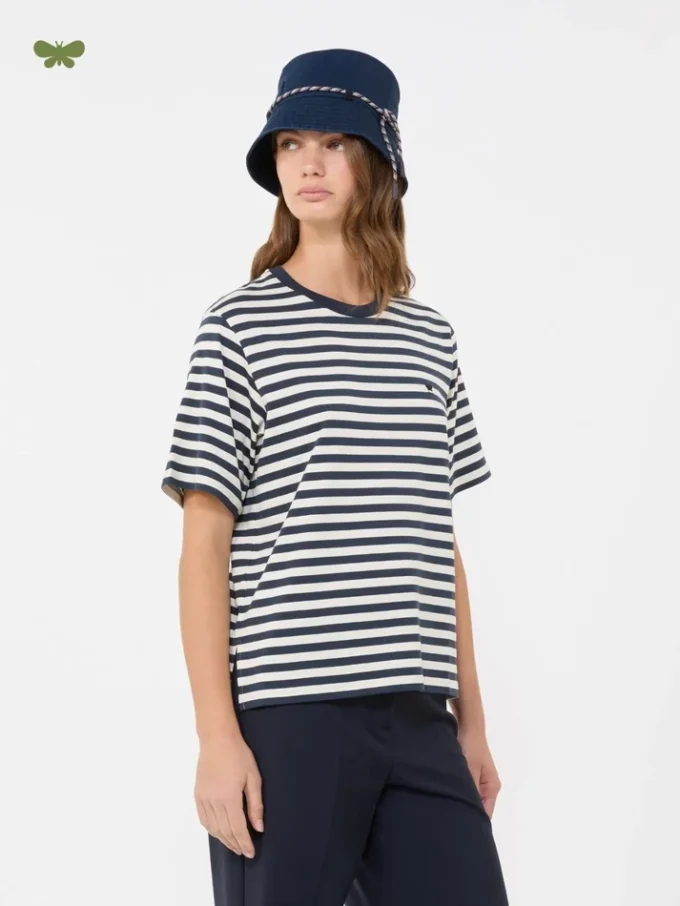 コットン製ベーシックTシャツ、エクリュ コットン製ベーシックTシャツ、エクリュ