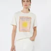 コットンジャージーTシャツ、エクリュ