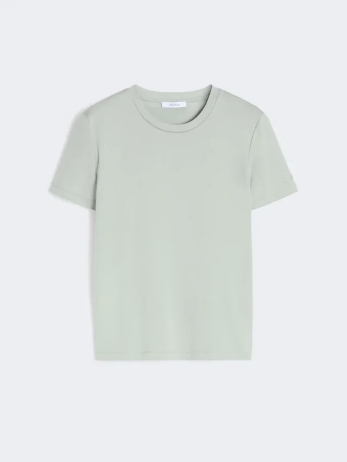 コットンTシャツ、パステルグリーン コットンTシャツ、パステルグリーン