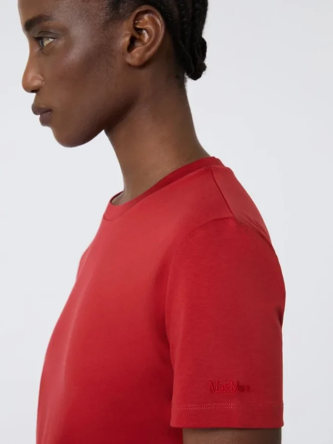 コットンTシャツ、レッド