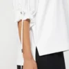 コットン混紡ジャージーTシャツ、オプティカルホワイト