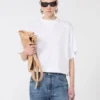 コットンTシャツ、オプティカルホワイト コットンTシャツ、オプティカルホワイト
