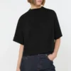 コットンTシャツ、ブラック コットンTシャツ、ブラック